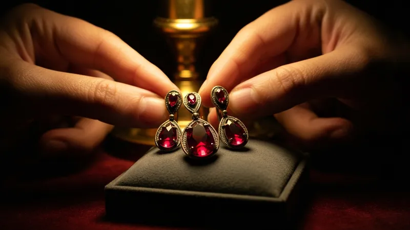 Boucles d'oreilles rubis artisanales : l'unicité à portée de main