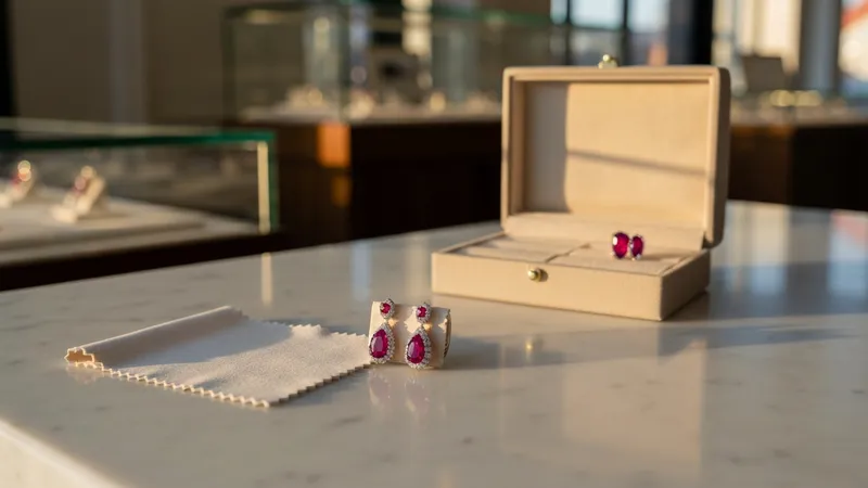 Éviter l'oxydation des boucles d'oreilles rubis