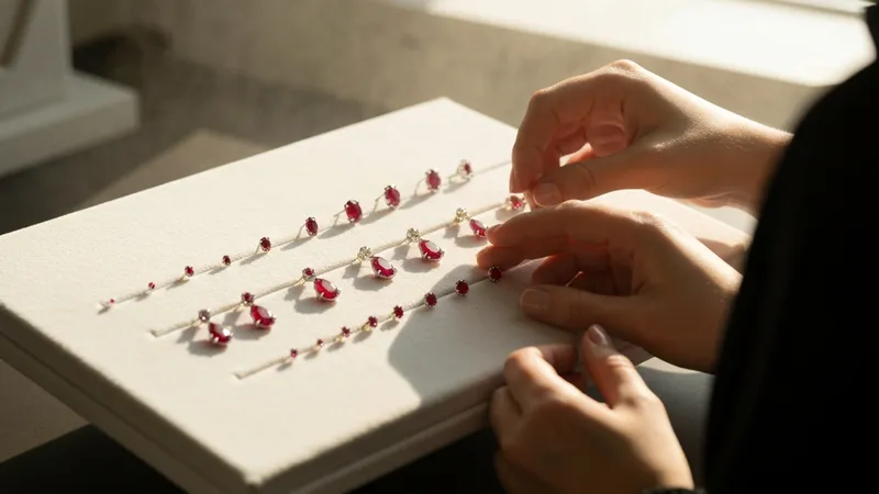 Guide des tailles de rubis pour boucles d'oreilles