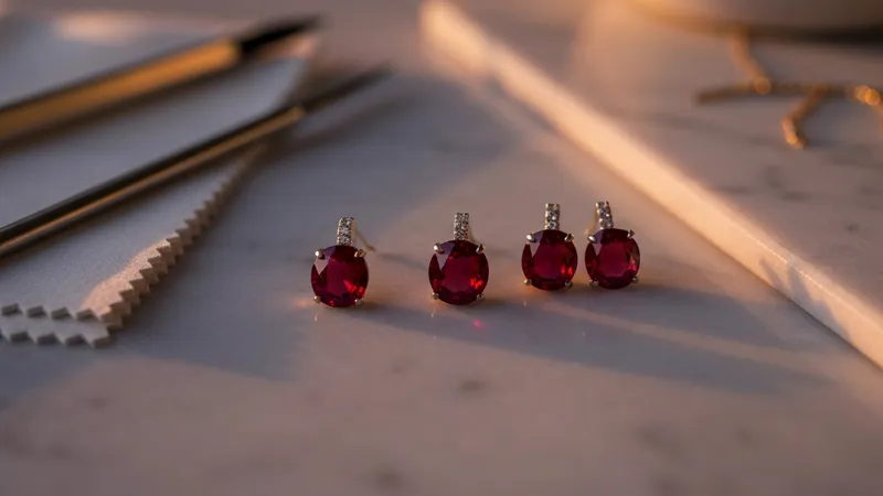 Nettoyage des boucles d'oreilles rubis : astuces efficaces