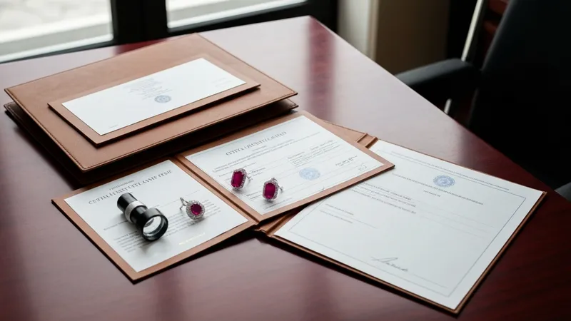 Sécuriser ses boucles d'oreilles rubis : importance des certificats